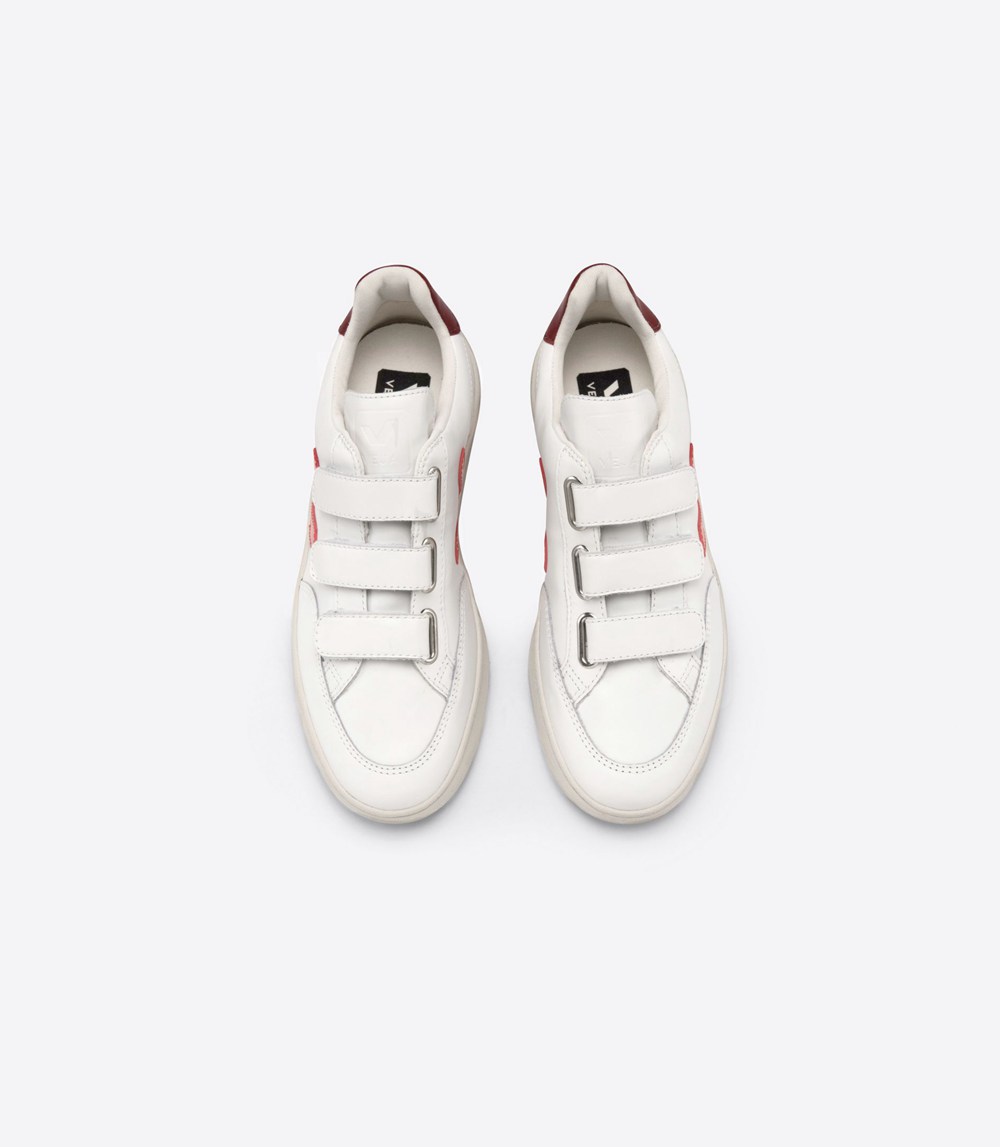 Veja Sneakers Dam - V-Lock Läder - Vita - 935417-AKO